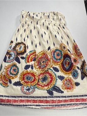 Boho Floral Firework Strapless Tube Top Y2K Small Medium